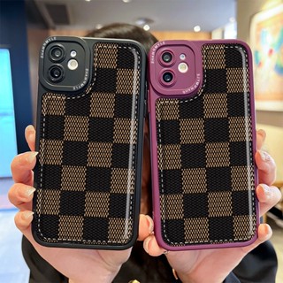 เคสโทรศัพท์มือถือ TPU นิ่ม ลายตารางหมากรุก สําหรับ Redmi 12C A1 A2 9A 9T 9C 10A Note 12 7 8 9 9S 10 10S 11 11S 2022 POCO M3 M5s M4 X3 X4 X5 GT NFC Pro 5G เคส  | Q011