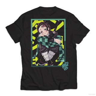 Demon Slayer - Kamado Tanjiro T-shirt  Casual Tops Short Sleeve Round Neck Casual Fashion Tee Shirt Halloween Plus _03