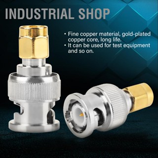 Industrial Shop อะแดปเตอร์แปลงทดสอบ Bnc Male เป็น Sma Type 2 ชิ้น