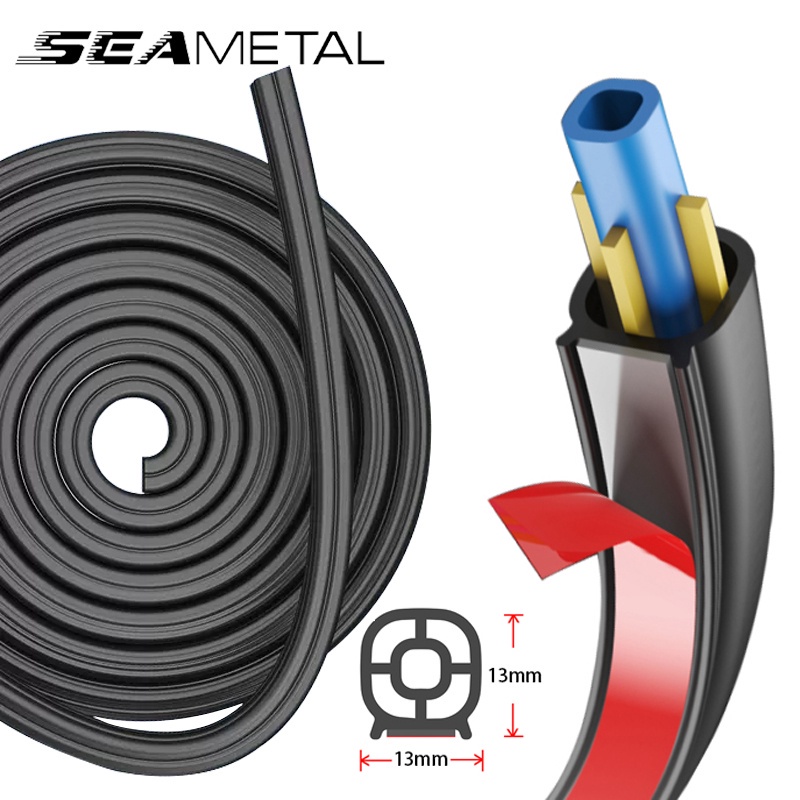 SEAMETAL แถบปิดผนึกสองชั้น ฉนวนกันเสียงรถยนต์ ลดเสียงรบกวน กันลม กันน้ํา 25/16/5M