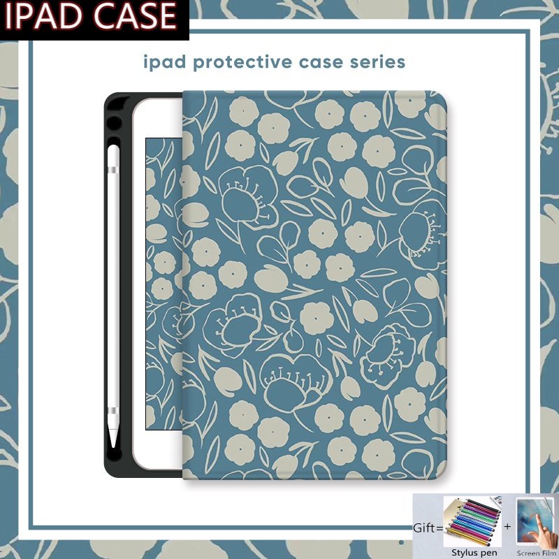 For IPad Air 5th 4th 3rd 2nd Generation Casing with Pencil Slot Ipad Mini 1 2 3 4 5 6 Cover for Apple Ipad 10th 9th 8th 7th 6th Gen Case Ipad Pro 11 12.9 10.5 9.7 10.9 10.2 Cases
