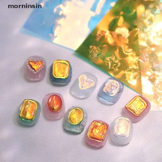 Morn สติกเกอร์กระดาษแก้วออโรร่า 1 แผ่น สําหรับตกแต่งเล็บ EN