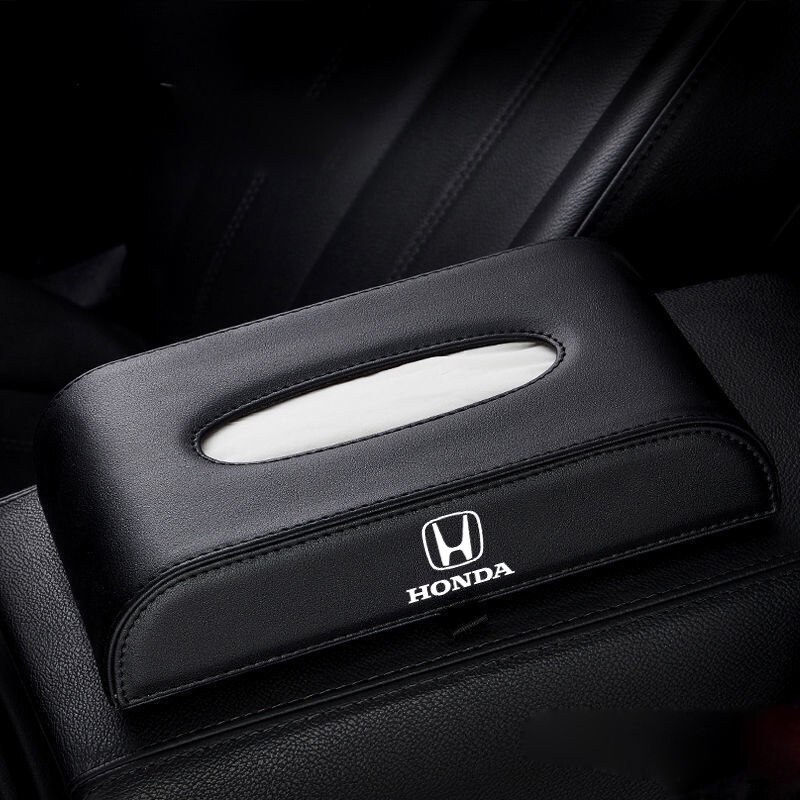 (กล่องทิชชู่) Honda กล่องทิชชู่หนัง พรีเมี่ยม สําหรับรถยนต์ Honda Accord City Civic HRV CRV Jazz CRZ CRIDER - รูปที่ 3