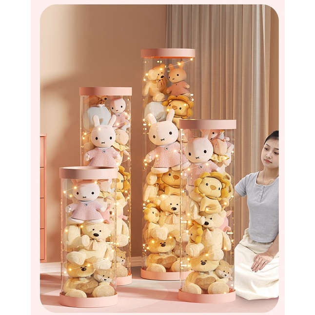 ถังเก็บตุ๊กตาแบบใส ถังเก็บของเล่นตุ๊กตา ถังโชว์ตุ๊กตาแบบใหม่ หมุนได้ ขนาดใหญ่ ราคา ถูกที่สุด ดีลบีเคเค แกลเลอรีภาพที่ 7