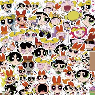 【60 ชิ้น】Powerpuff Girls สติ๊กเกอร์ สติกเกอร์ ลายการ์ตูน กันน้ํา สําหรับติดตกแต่งโทรศัพท์มือถือ แล็ปท็อป กระเป๋าเดินทาง