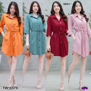 ส่งไว 💗พร้อมส่ง  Mini dress ปกเชิ้ตแขน  ส่วน โบว์ผูกเอว สไตล์เกาหลี ชุดไปทะเล  ชุดเซ็ท ชุดทำงาน เดรสทำงาน ออกงาน