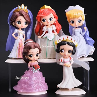 โมเดลตุ๊กตาฟิกเกอร์ Bell Mermaid Cinderella Snow White Princess ของเล่นสําหรับเด็ก