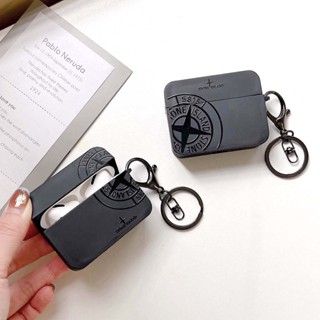 STONE ISLAND เคสพวงกุญแจแฟชั่น ลายการ์ตูนหิน หรูหรา สําหรับ Airpods Pro 2 2 3