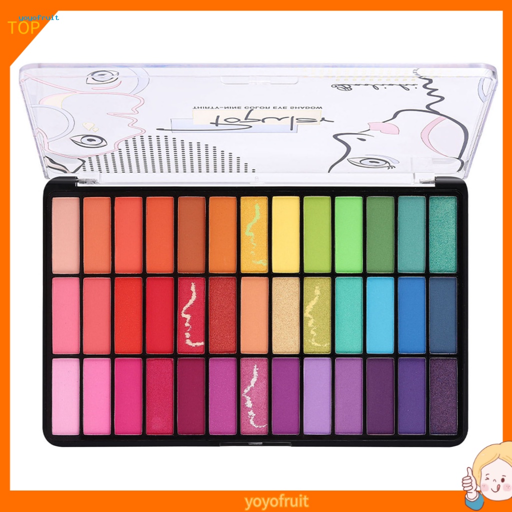 Yof พาเลทอายแชโดว์ 39 สี ใช้ง่าย สําหรับแต่งหน้า