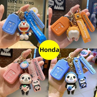 เคสกุญแจรถยนต์ Honda City Civic BRV HRV CRV Civic ACCORD Odyssey Vezel พวงกุญแจรถยนต์ Honda ของแต่งรถยนต์