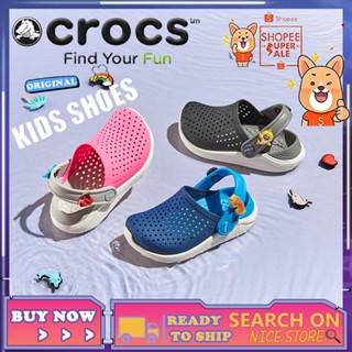 CROCS [PENGHANTARAN Ekspres] รองเท้าแตะลําลอง กันลื่น ระบายอากาศได้ดี สําหรับเด็กผู้ชาย ผู้หญิง