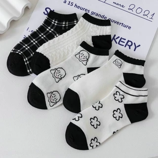 home818 ถุงเท้าเกาหลี ข้อสั้น ถุงเท้าแฟชั่น ลายBaby (1 เซตมี 5 ลาย) NO.A77