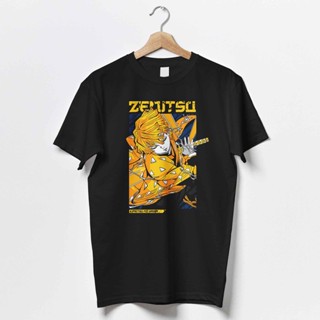 Demon Slayer Zenitsu Agatsuma Anime Manga Graphic T-Shirt | Japanese Theme Anime Tee | Unisex Anime Graphic T-Shirt_03