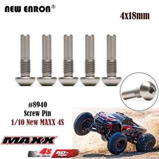 1/10 8940 สแตนเลส 4x18mm แขวนสกรูหมุดตั้ง 5 ชิ้น / ล็อต RC ชิ้นส่วนรถยนต์ Traxxas รถบรรทุกมอนสเตอร์ใหม่แม็กซ์ 4S 89076-4