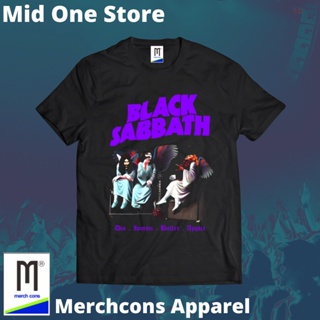 oversize T-shirt Mod193/kaos BAND ป้ายแท็ก SABBATH MERCHCONS SIZE Outside/KAOS Music DISTRO สีดํา S-5XL