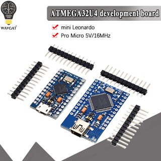 Pro Micro ATmega32U4 5V 16MHz ทดแทน ATmega328 สําหรับ arduino Pro Mini พร้อมหัวเข็ม 2 แถว สําหรับอินเทอร์เฟซ USB Leonardo