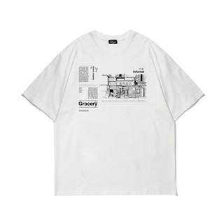 [S-5XL]เสื้อยืด oversize "Grocery" by informal