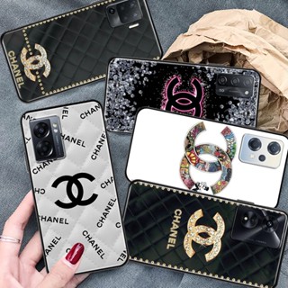 Chanel เคสโทรศัพท์มือถือซิลิโคน TPU กันกระแทก ลายชาแนล มีลายด้านข้าง สําหรับ OPPO A93 F17 A94 F19 A94 F11 F9 A7X PRO 4G 5G