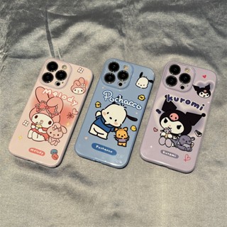 เคสโทรศัพท์มือถือแบบแข็ง บาง ลายการ์ตูน Melodi Pacha Kuromi สีชมพูวาว สําหรับ Huawei Nova 5T 7i 4 5 6 7 8 9 10 Pro SE 6SE 7SE 8SE 9SE 10SE