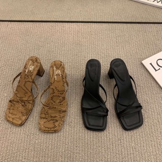 👠สินค้าพร้อมส่ง👠รองเท้าแตะรองเท้าแตะแฟชั่นเสริมส้น2-3นิ้วทรงฮิตติดกระแส