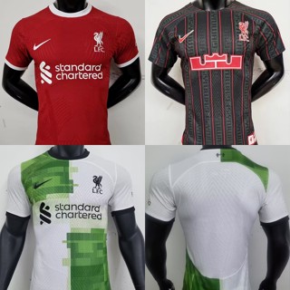 [Player Version] 2324 ใหม่ Liverpool Home&amp;Away เสื้อยืดแขนสั้น พิมพ์ลายฟุตบอล คุณภาพสูง สําหรับผู้ชาย