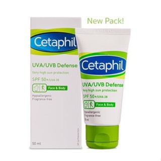 Cetaphil UVA/UVB Defence SPF 50+ 50 มล. มอยส์เจอร์ไรเซอร์ สําหรับทุกวัน