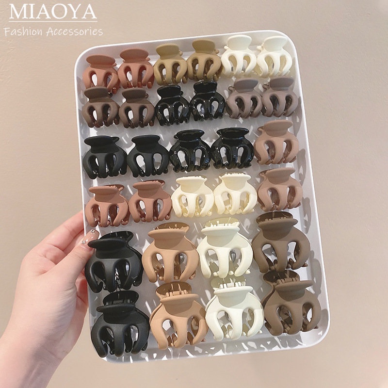กิ๊บติดผมหางม้า อะคริลิค สีพื้น เครื่องประดับ สําหรับนักเรียนผู้หญิง