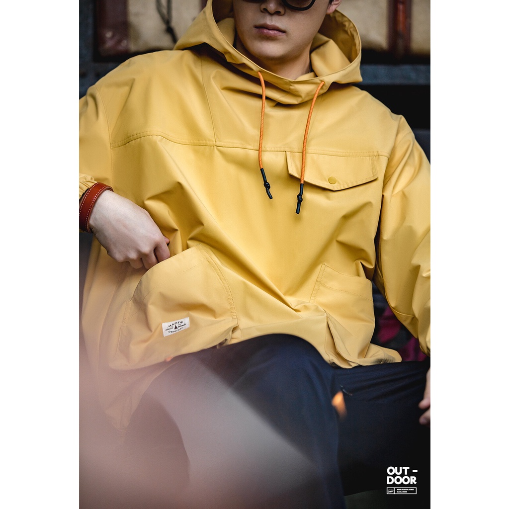 Retro เสื้อผ้าทํางานสไตล์ผู้ชายเยาวชนแฟชั่น talent mountain กลางแจ้งหลายกระเป๋า hooded jumpsuit windproof pullover functional สไตล์เสื้อแจ็คเก็ตผู้ชาย — صورة 8