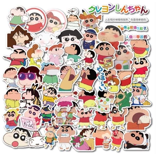 สติกเกอร์กระดาษ ลายการ์ตูนชินจัง สําหรับตกแต่ง DIY จํานวน 50 ชิ้น 100 ชิ้น