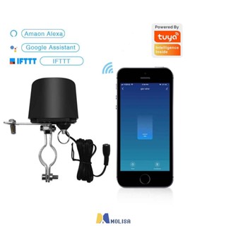 Tuya วาล์วน้ำอัตโนมัติการเชื่อมต่อ Wifi เปิด/ปิดอัตโนมัติวาล์วน้ำควบคุมโดย App MOLISA