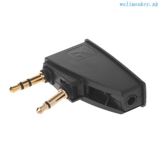 WU Airline Adapter Dual 3.5mm Male to 3.5mm AUX  Plug for QC45 QC35 QC3 QC25