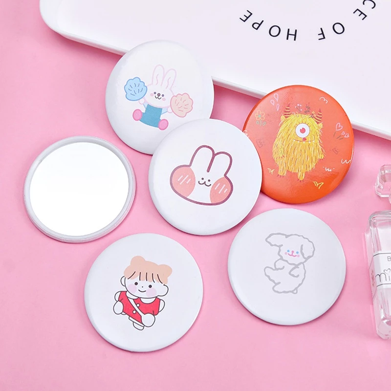 (1 บาท 1 ชิ้น) กระจกพกพา น่ารักน่าใช้ น้ำหนักเบา พกพาง่าย ลายน่ารักสดใส ส่งคละสี thumbnail 4