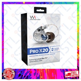 Westone Audio Pro X20 Dual BA Estron Linum BaX T2 Detachable Cable Wired IEM In-Ear Earphones