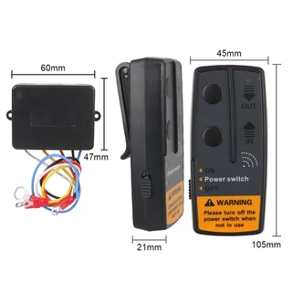 2.4g 12V 24V ไฟฟ้า Winch สวิทช์รีโมทคอนโทรลไร้สายสําหรับ Off-Road ATV Trailer 72W