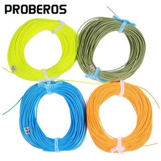 PROBEROS 30.5M Fishing Line 100FT Weight Forward Fly Line WF-2F/3F/4F/5F/6F/7F/8F สายเบ็ด 3 Colors อุปกรณ์ตกปลา Floating Fishing Line FD100