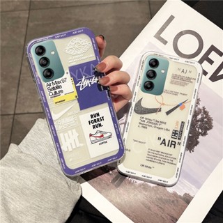 เคสโทรศัพท์ ซิลิโคนนิ่ม ใส กันกระแทก ลายสัญลักษณ์แฟชั่น สําหรับ Samsung Galaxy A54 A34 A24 A14 M14 A73 A53 A33 A23 A13 5G 4G M53 M33 M23 A54