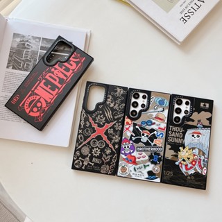 【One Piece】casetify เคสโทรศัพท์มือถือแบบนิ่ม กันกระแทก พร้อมกระจก แฟชั่น สําหรับ Samsung s23ultra s23 s23+ s22ultra