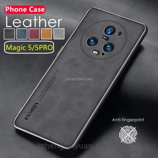 เคสโทรศัพท์มือถือหนังแกะ ผิวด้าน กันกระแทกกล้อง สําหรับ Honor Magic 5 Pro Magic 5Pro Magic5PRO Magic5 Pro