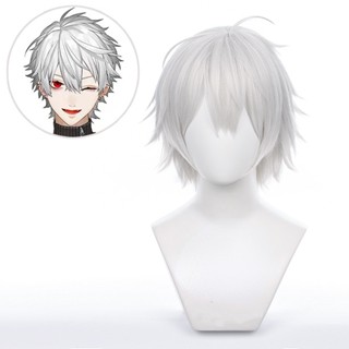 Misscoo Tokyo Ghoul Kaneki Ken วิกผมสั้น สีเงิน สีขาว ทนความร้อน