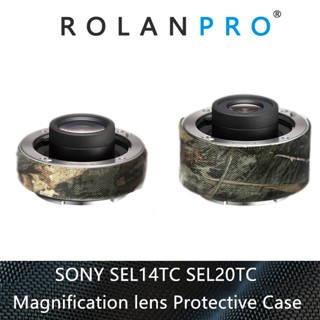 Rolanpro ฝาครอบเลนส์กล้อง ลายพราง สําหรับ SONY SEL14TC SEL20TC