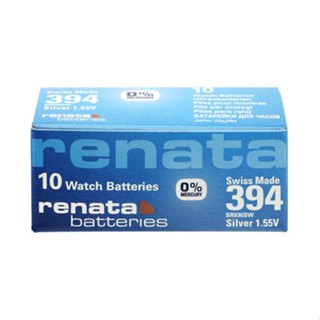 ถ่าน Renata 394 SR936SW Silver 1.55V Swiss made จำหน่ายยกกล่อง (1กล่อง มี 10เม็ด) ถ่าน