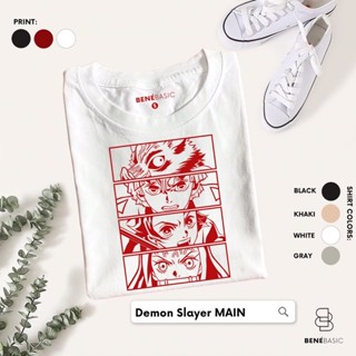 MAIN CHARACTERS  - Demon Slayer Anime Mens Womens Unisex Tshirts | Premium Cotton | Benebasic_03