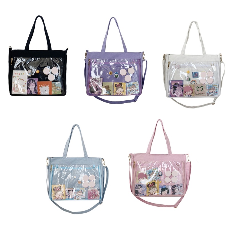 Top Harajuku Ita Bag Japanese JK กระเป๋าสะพายน่ารักสําหรับผู้หญิงสาวความจุขนาดใหญ่