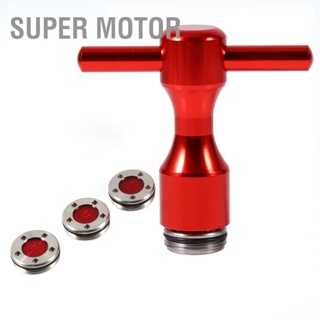 Super Motor น้ำหนักพัตเตอร์กอล์ฟสีแดง 2 ชิ้น + เครื่องมือประแจประแจกอล์ฟสำหรับพัตเตอร์ Scotty Cameron