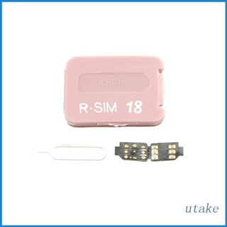 Utakee RSIM18+ สติกเกอร์ปลดล็อก CPU iOS16 ชิปคู่ สําหรับโทรศัพท์มือถือ 14 Series 5G Version