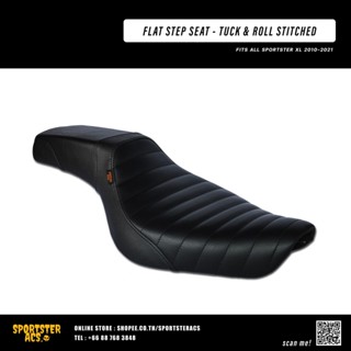 ที่หุ้มเบาะรถมอไซค์ **ฟรีส่งผ่อน0%** Flat Step Seat เบาะยาวสำหรับ Sportster Harley Davidson club style IRON 883 48