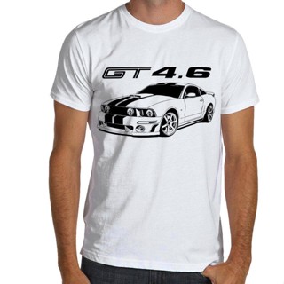 [S-5XL] เสื้อยืดลําลอง แขนสั้น คอกลม ผ้าฝ้าย 100% พิมพ์ลาย Mustang Gt 4.6 คุณภาพสูง แฟชั่นฤดูใบไม้ผลิ และฤดูร้อน สําหรับ