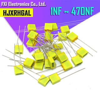 ตัวเก็บประจุฟิล์มโพลีโพรพีลีน 1nf~470nF 5 มม. 100nf 10nf 47nf 22nf 1nf 0.47 uf 0.1 uf 100 ชิ้น