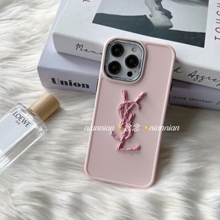 เคสโทรศัพท์มือถือ สีชมพู หรูหรา สําหรับ Apple iPhone 14promax 14 12pro 11 13