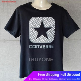 Swordsman Converseเสื้อยืดกีฬา เสื้อยืด คอนเวิร์ส CONVERSE XL สกรีนยางนูน ความยาว27ครึ่ง รอบอก42นิ้ว แขนยาว8ครึ่งนิ_01